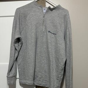 Champion Heather Gray Quarter-Zip Sweatshirt